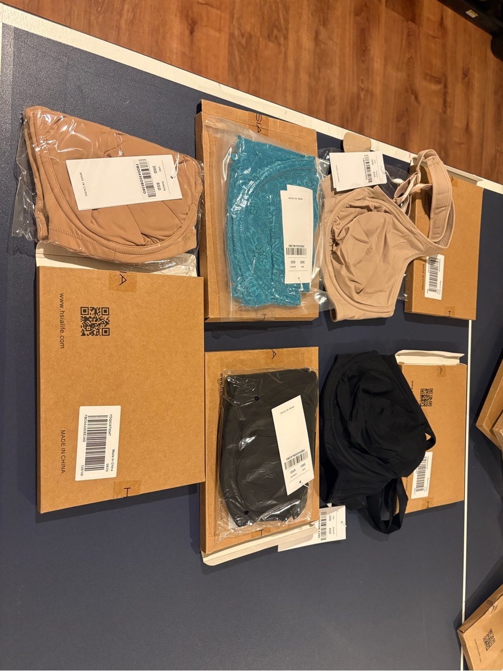 38D Five new bras with tags. HSIA